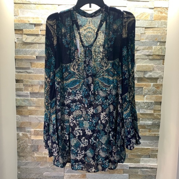 Free People Lady Luck Print Tunic - Picture 3 of 5